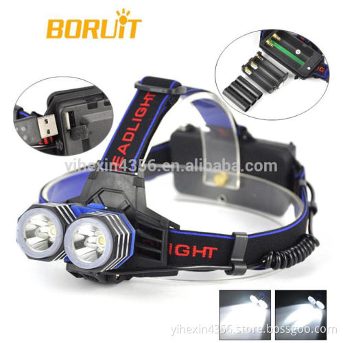 Power Bank Function RJ-0304 Headlight 3000 Lumen CREE XML-T6 LED High Power Headlamp